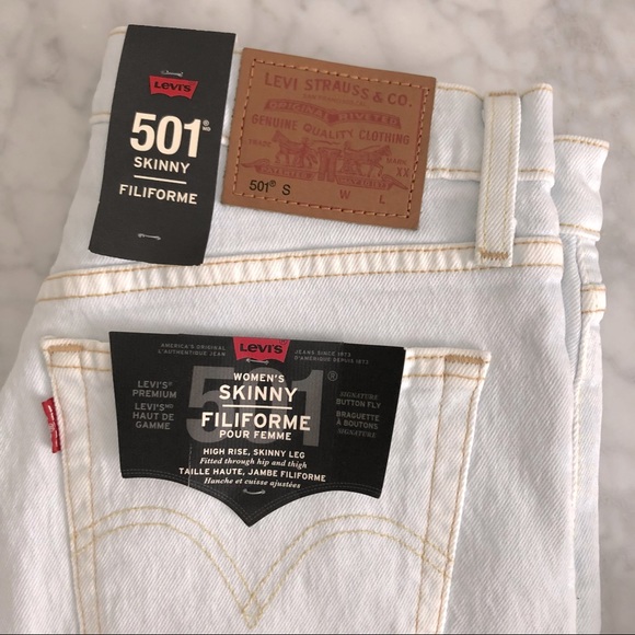 SALE 🛍️ - NWT Levi’s 501 Skinny Jeans - Picture 4 of 4